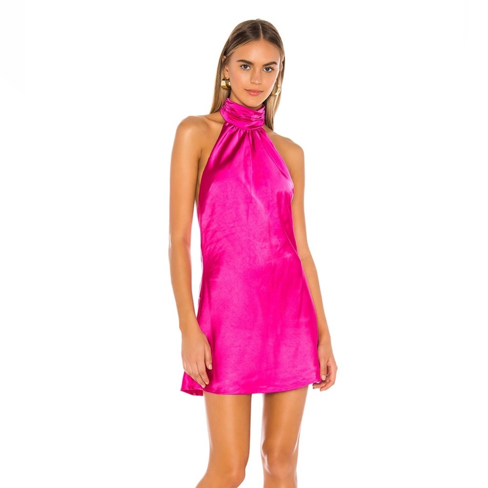 Lovers and Friends Hayes Mini Dress in Magenta Pink, size Small